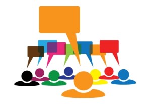 Graphic of quote bubbles