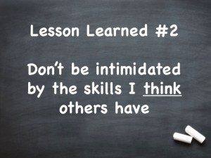 Chalkboard with Lesson Learned #2