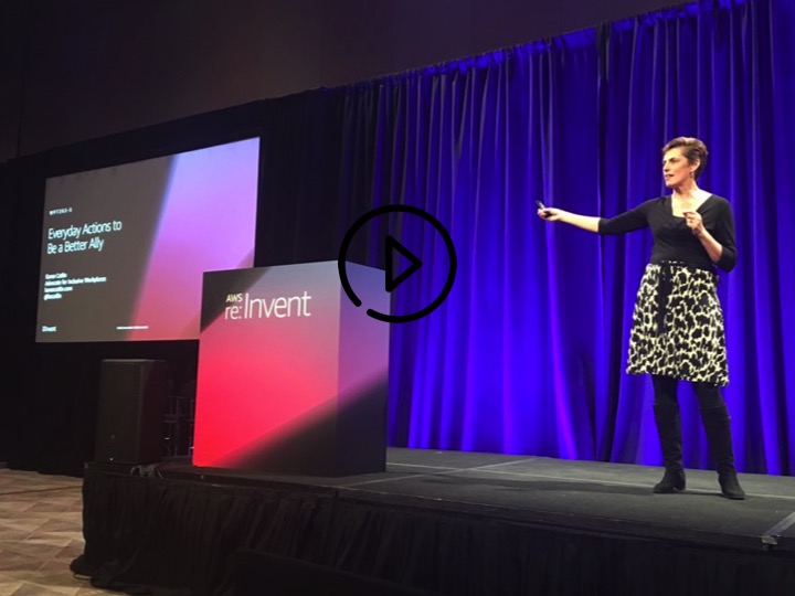 Catlin speaking at AWS Re:invent 2018